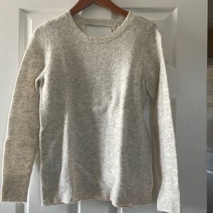 Cream LOFT open back sweater